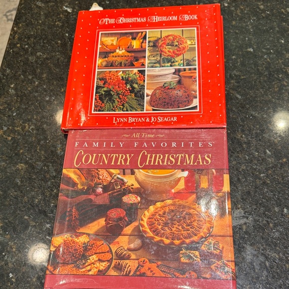 Other - Vintage Country Christmas Cookbook and Christmas Heirloom Book
